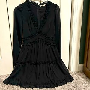 Black ruffle dress from Francesca’s
